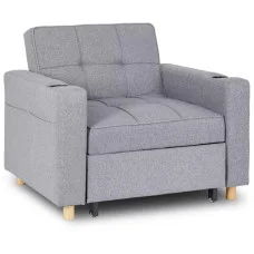 Armchair-bed SOLOR, gray